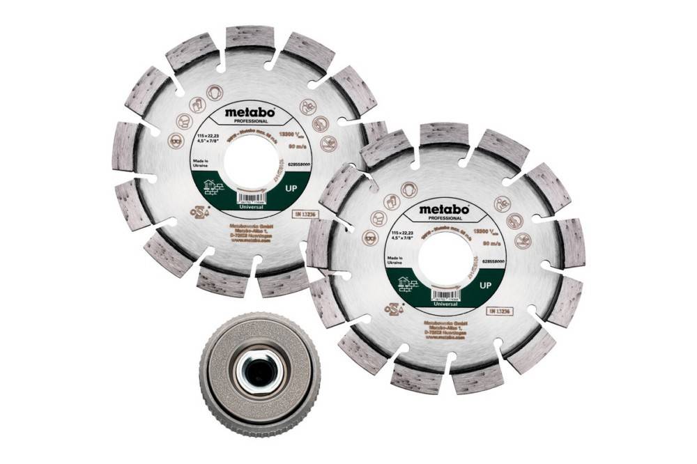 Metabo Set Diamanttrennscheibe Set 2xDia-TS115 UP