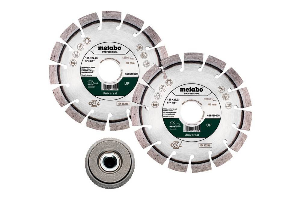 Metabo Set Diamanttrennscheibe Set 2xDia-TS125mm UP