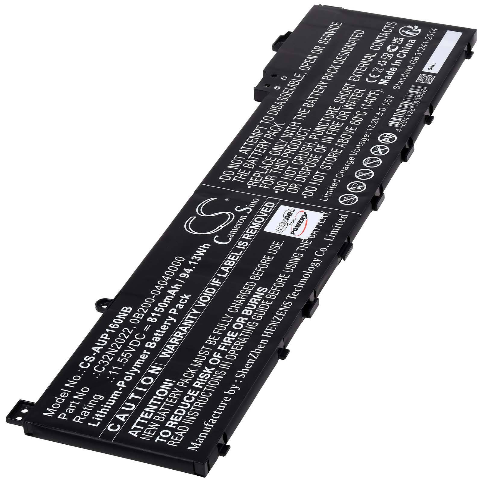 Powery Akku für Laptop Asus Vivobook Pro 16X OLED M7600QE-L2061T, 11,55V, Li-Polymer