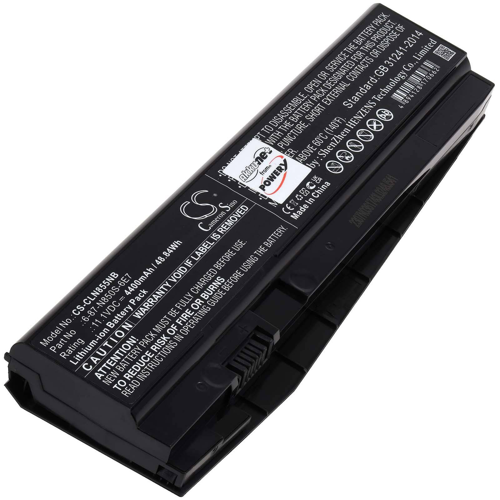 Powery Akku für Laptop Terrans Force DR5-1050TI-87SH1, 11,1V, Li-Ion