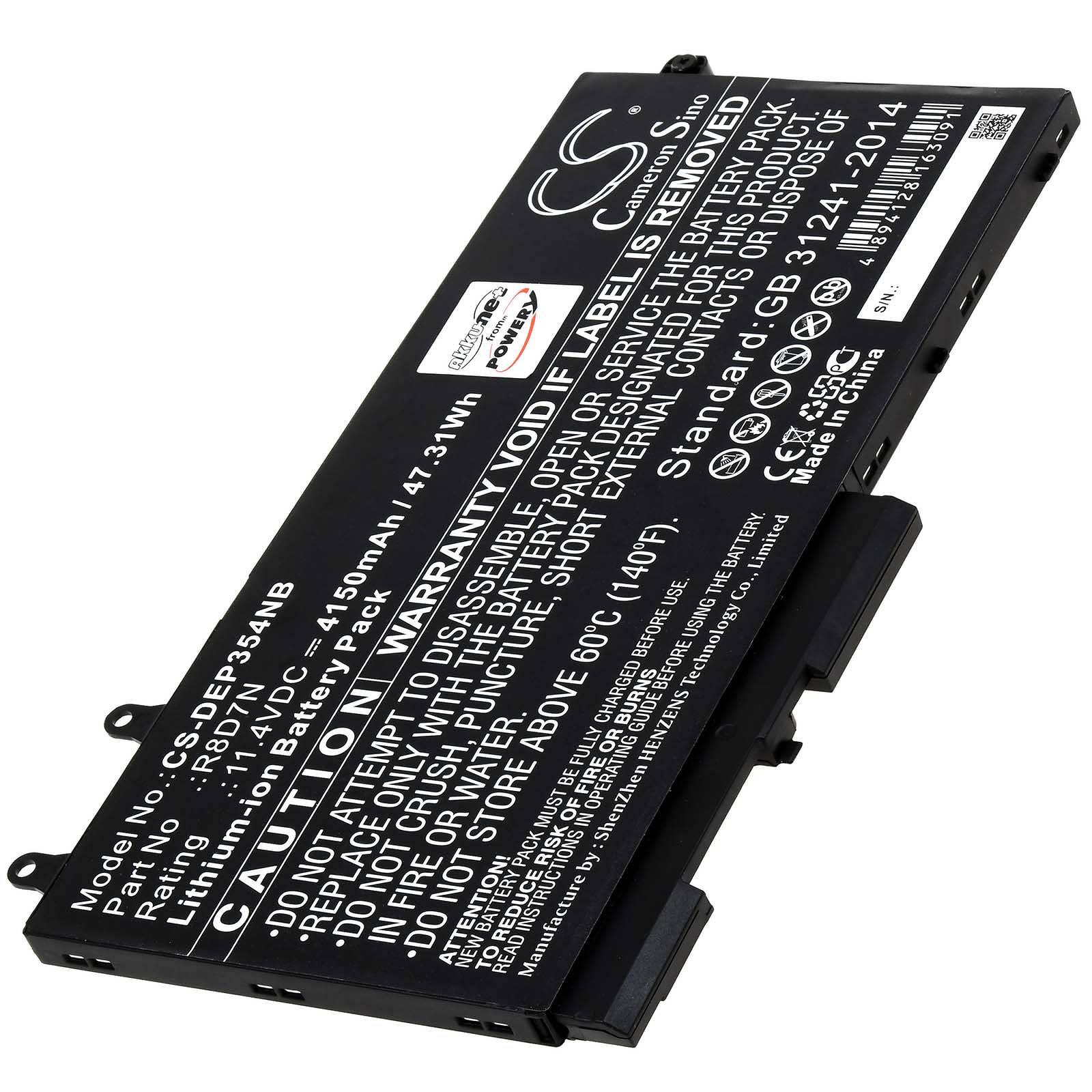 Powery Akku kompatibel mit Dell Typ W8GMW, 11,4V, Li-Ion