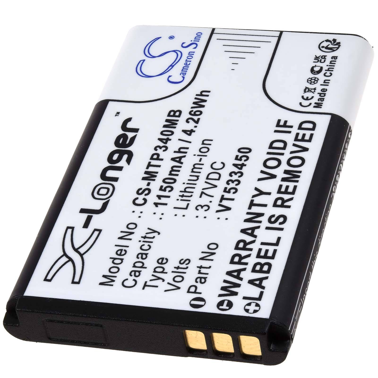 Powery Akku für Babyphone Motorola Ease 34, 35, 44, 3,7V, Li-Ion