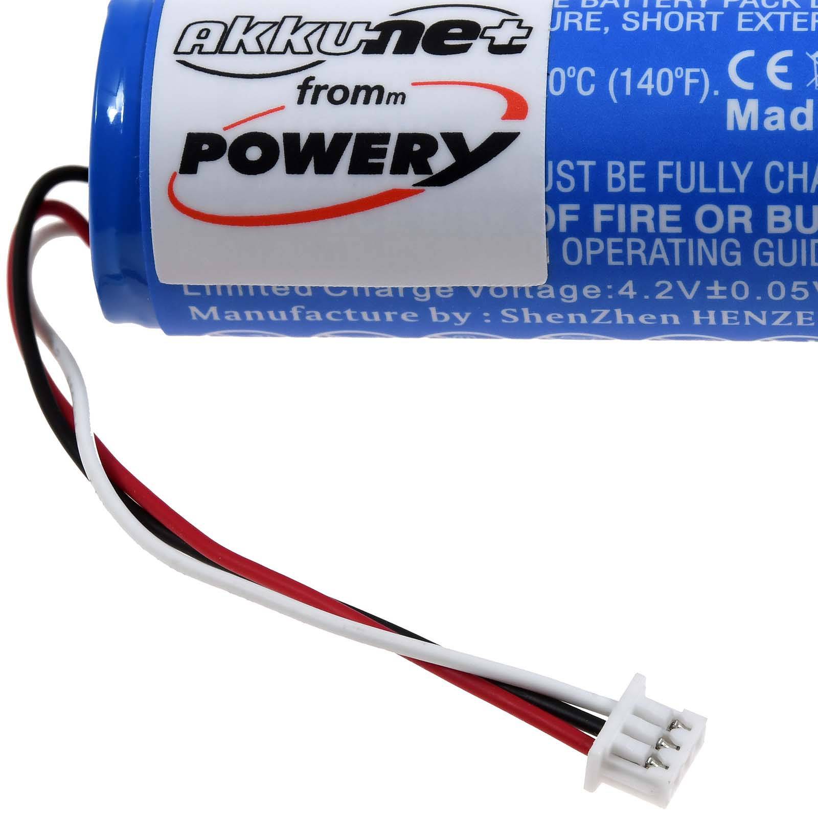 Powery Akku für Babyphone Philips Avent SCD843/26, SCD845/26 - Stecker vorab prüfen, 3,7V, Li-Ion