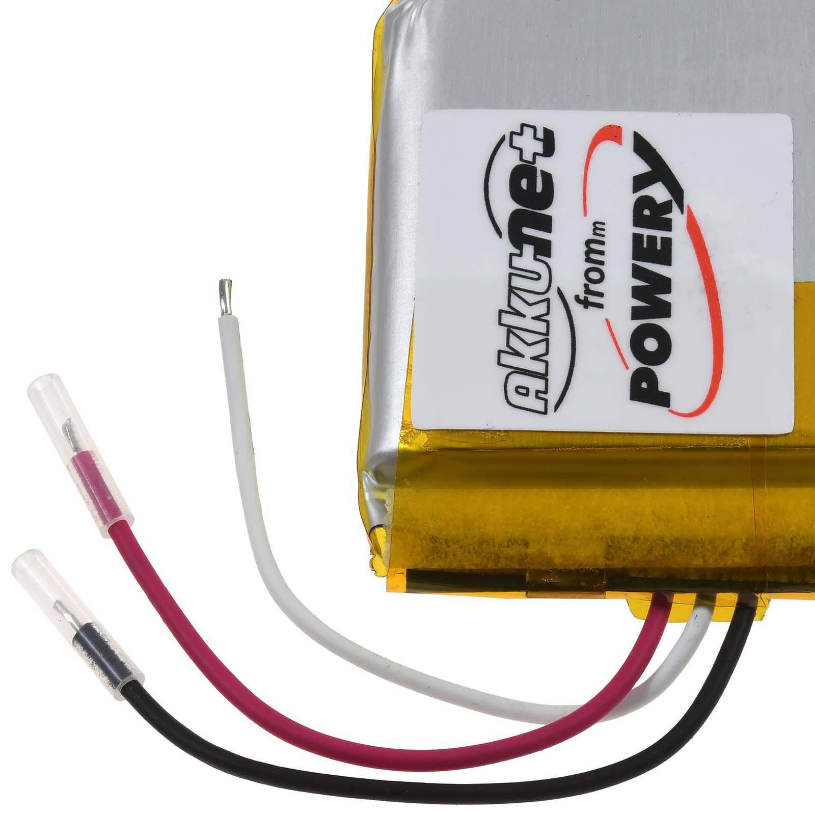 Powery Akku kompatibel mit Jabra Typ AHB723938, 3,7V, Li-Polymer