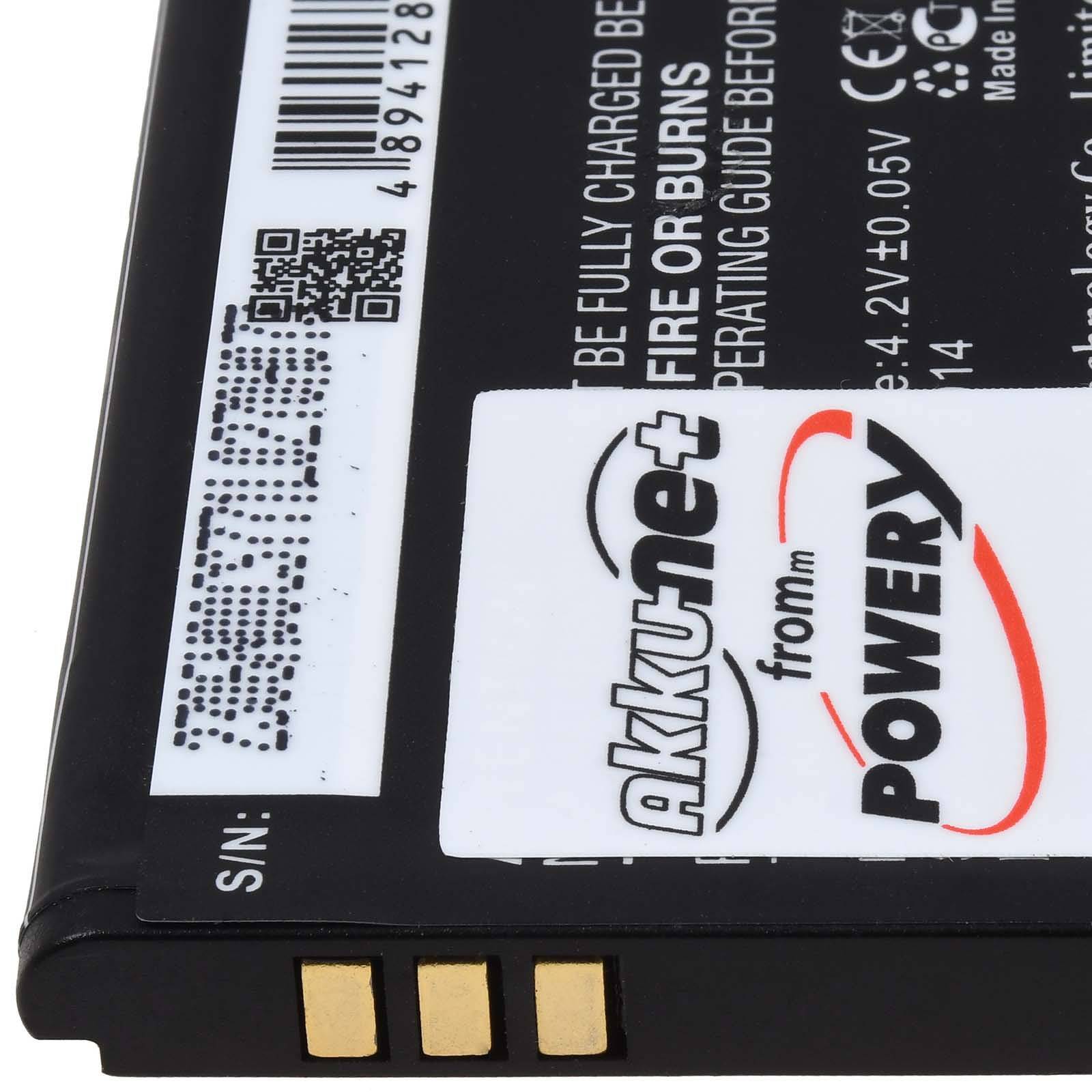 Powery Akku kompatibel mit Doro Typ DBX-1350A, 3,7V, Li-Ion