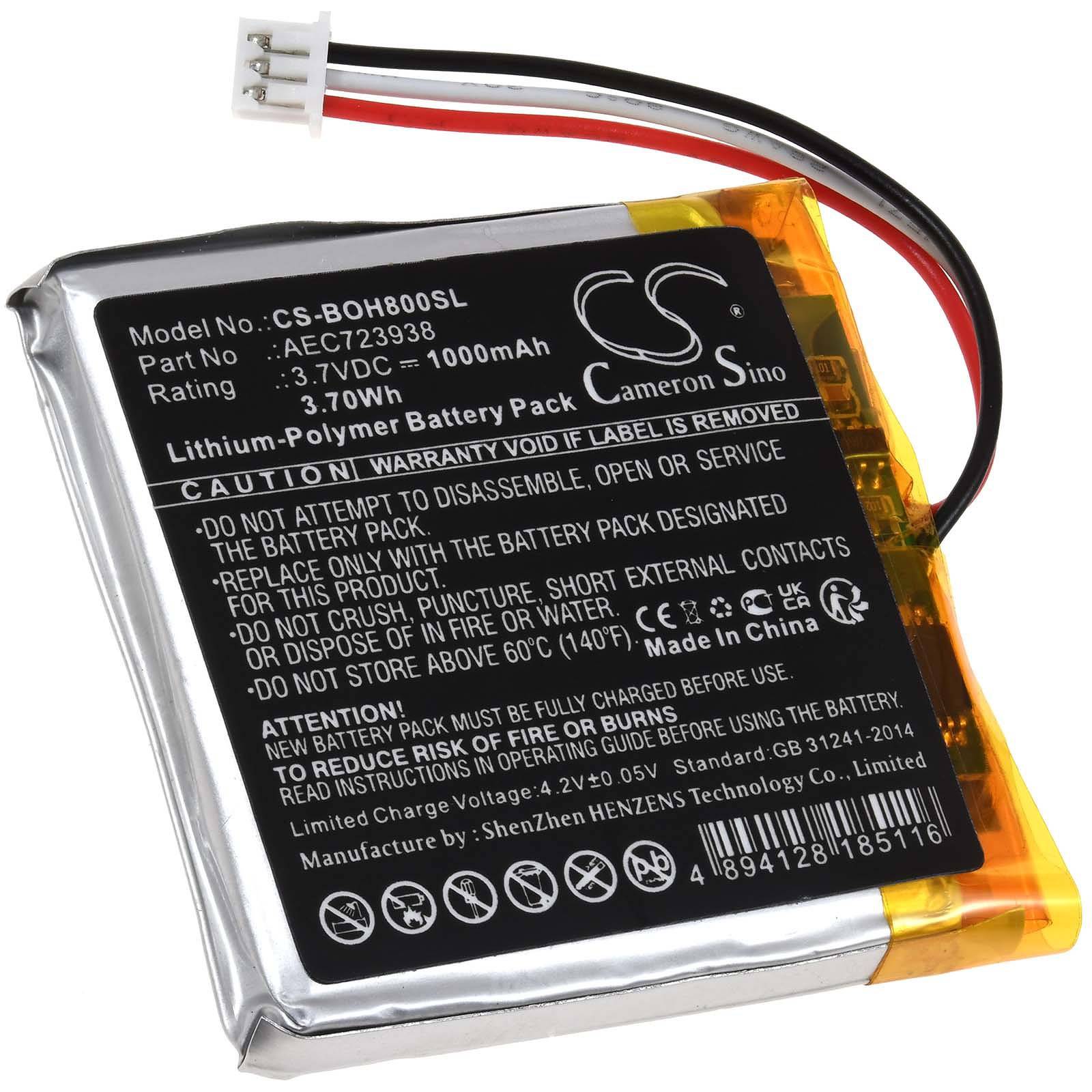 Powery Akku kompatibel mit Bang & Olufsen Typ AEC723938, 3,7V, Li-Polymer