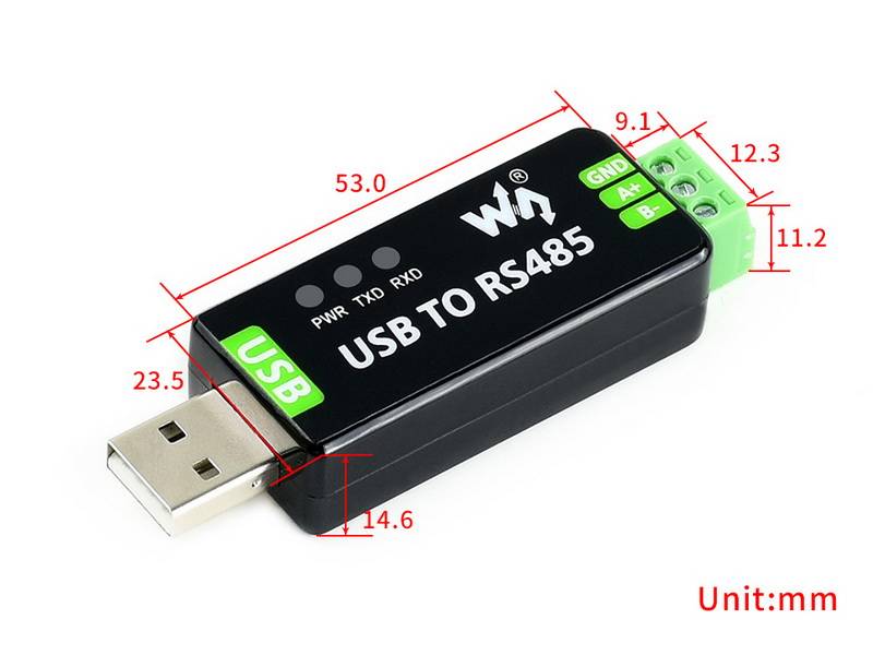 WaveShare Industrial USB to RS485 Bidirectional Converter (FT232RNL & SP485EEN)
