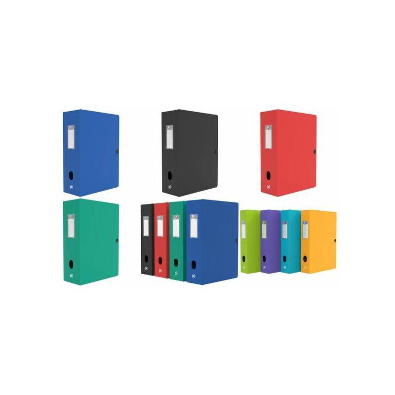 Oxford Sammelbox Memphis, Füllhöhe: 80 mm, DIN A4, blau