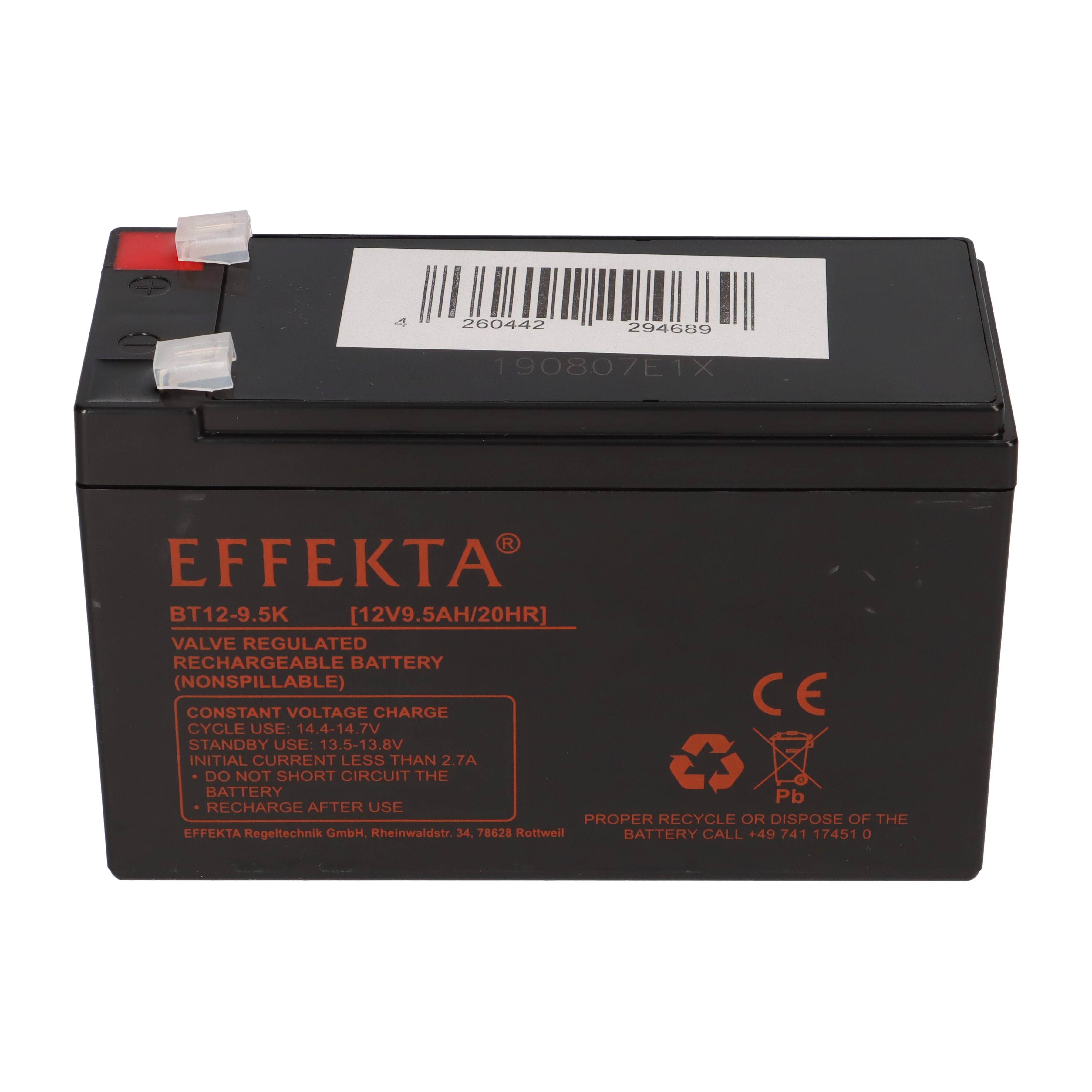 36V Akku-Satz 3x Effekta BT 12-9,5K 12V 9,5Ah – passend für E-Trial OSET 16.0