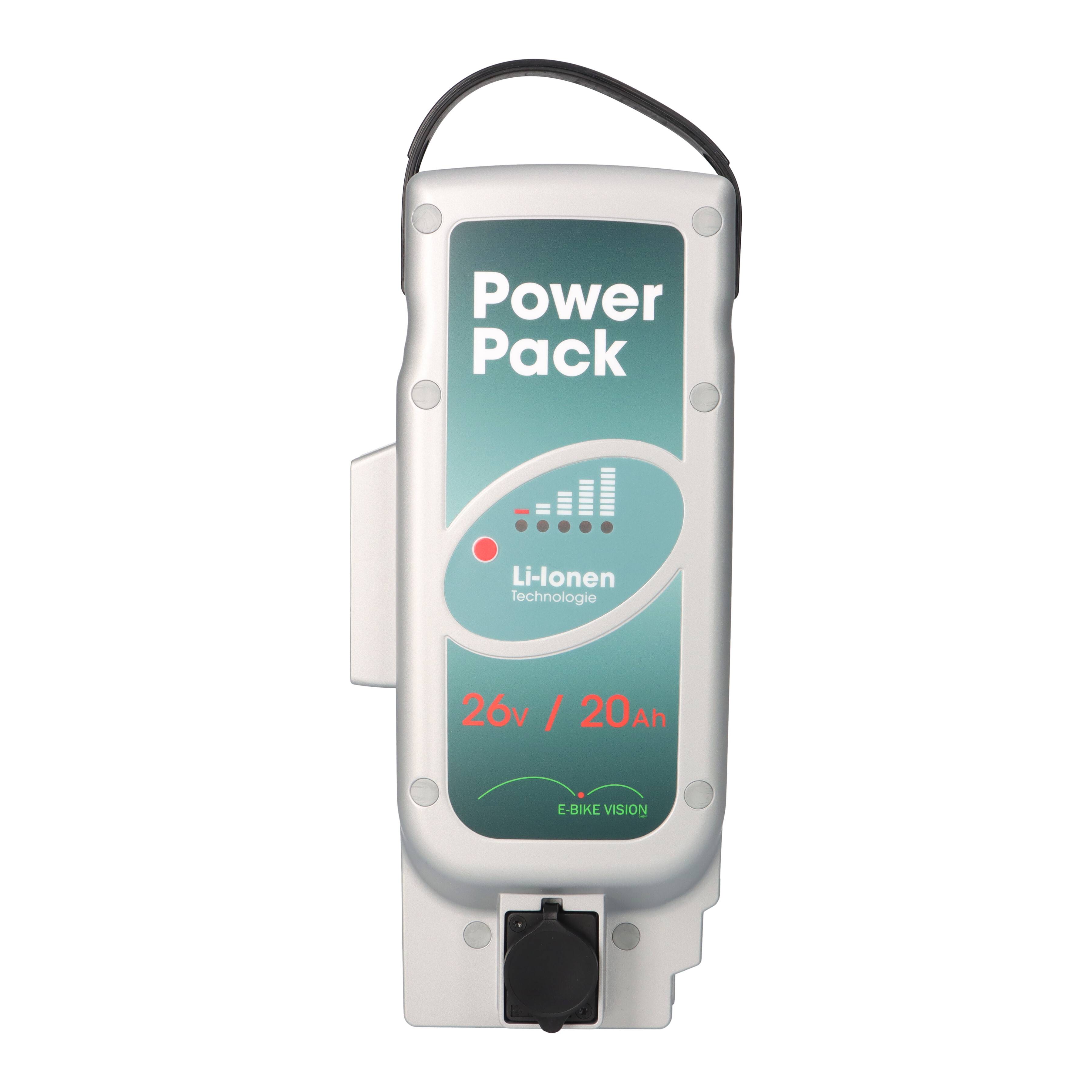 SET E-BIKE VISION Power Pack 26V 20Ah Ersatzakku + Ladegerät 26V 5A für Panasonic Antrieb