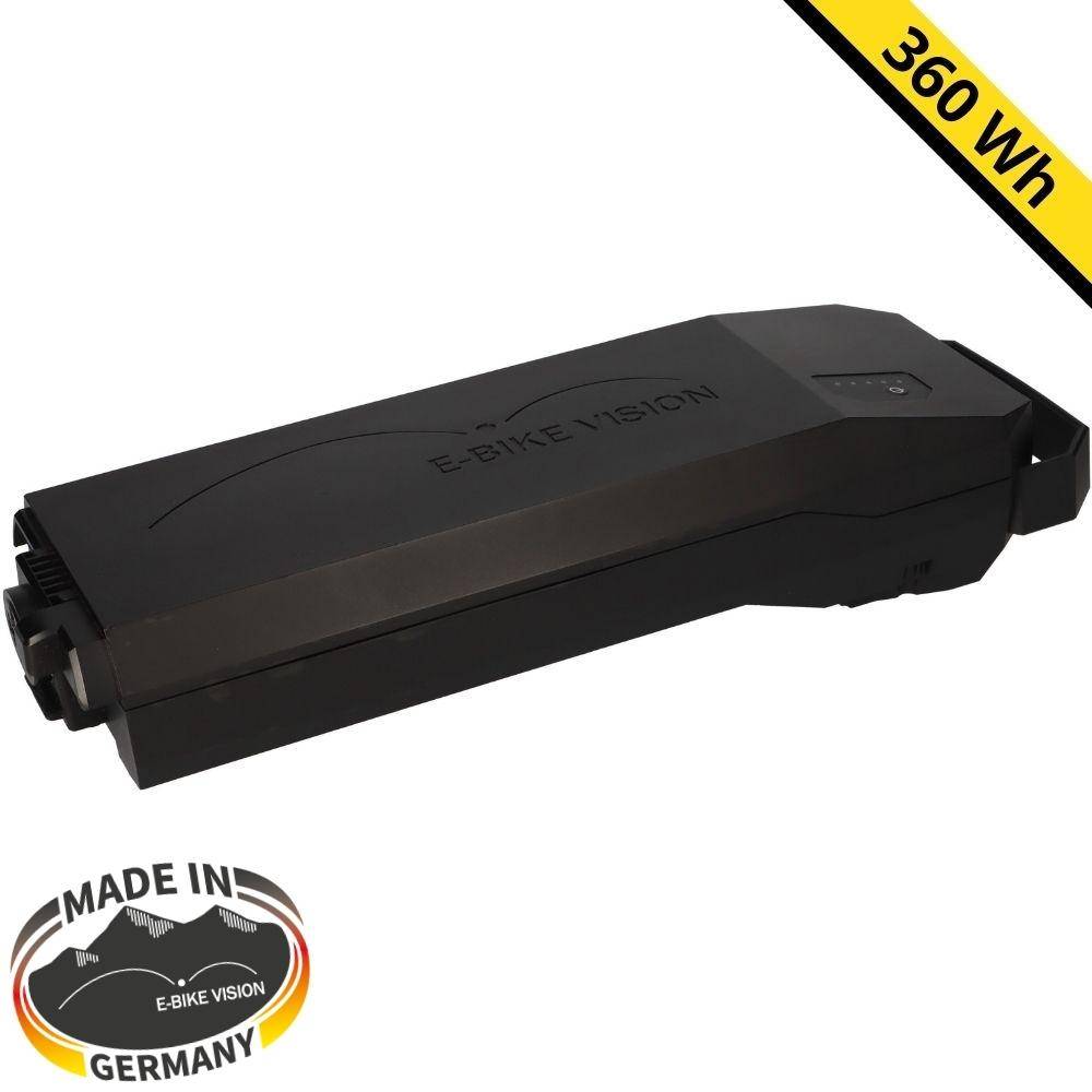 B-Ware Nachbauakku 36V 10Ah 360Wh e-Bike Power Pack Lite für Bosch Active & Performance Gepäckträger