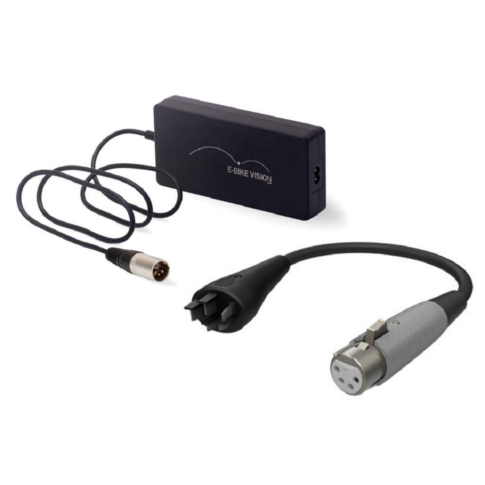 Schnell-Ladegerät & Lade-Adapter passend Nachbauakkus Bosch Active und Performance Line 36 Volt