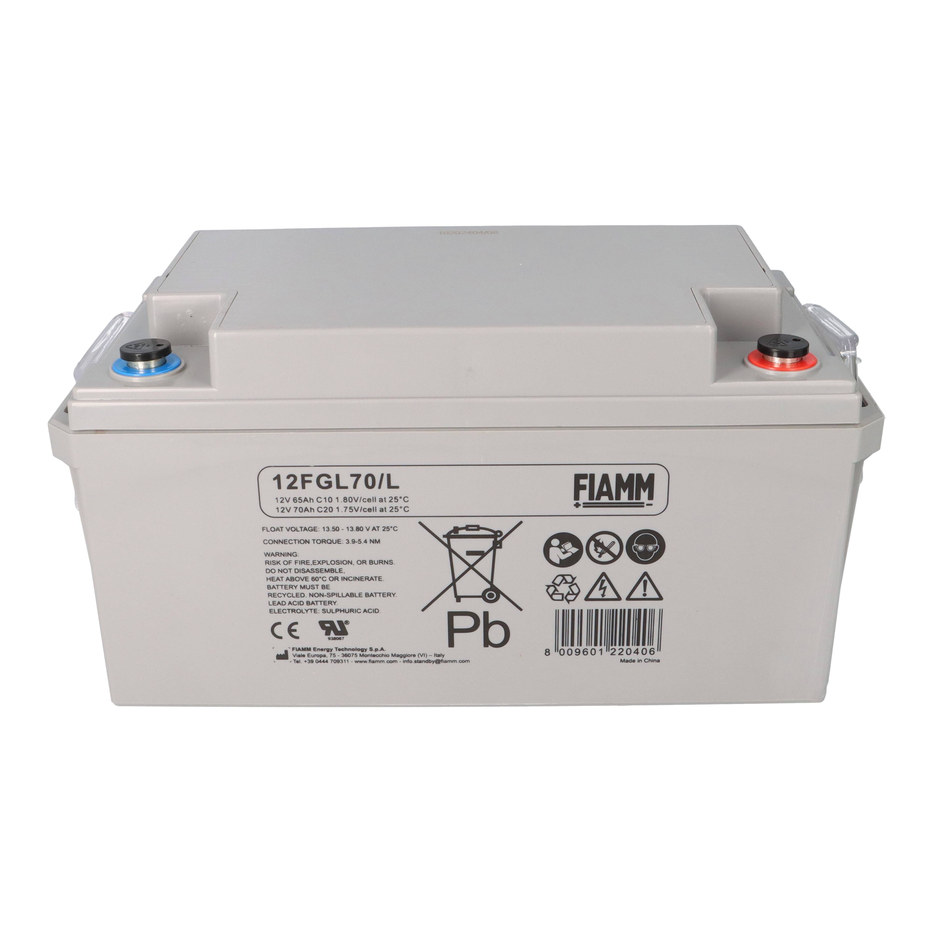 Fiamm Blei-Akku 12FGL70/L 12V 70Ah Pb M6 Innengewinde