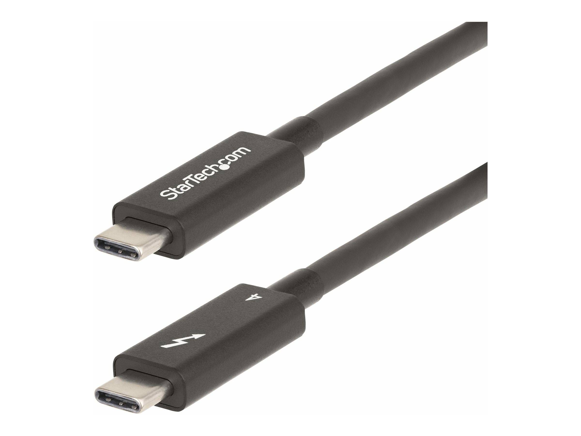 StarTech.com 6ft (2m) Active Thunderbolt 4 Cable, 40Gbps, 100W PD, 4K/8K, Intel Certified, Compatible w/Thunderbolt 3/US
