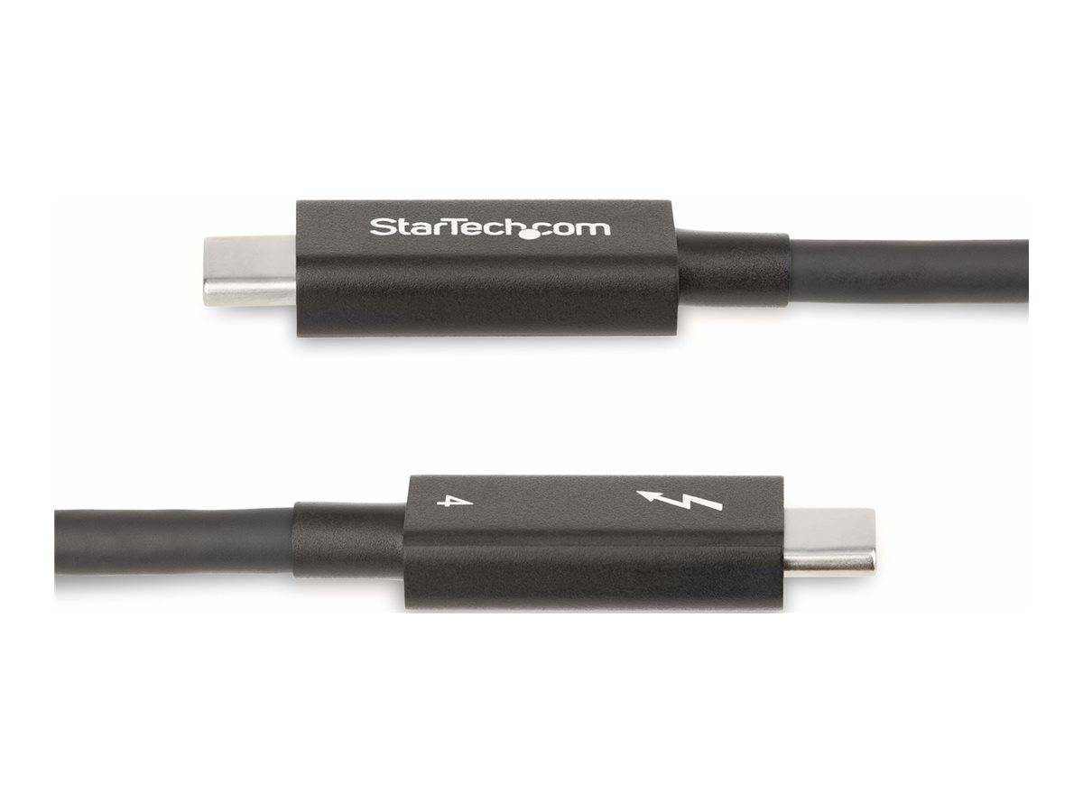 StarTech.com 6ft (2m) Active Thunderbolt 4 Cable, 40Gbps, 100W PD, 4K/8K, Intel Certified, Compatible w/Thunderbolt 3/US