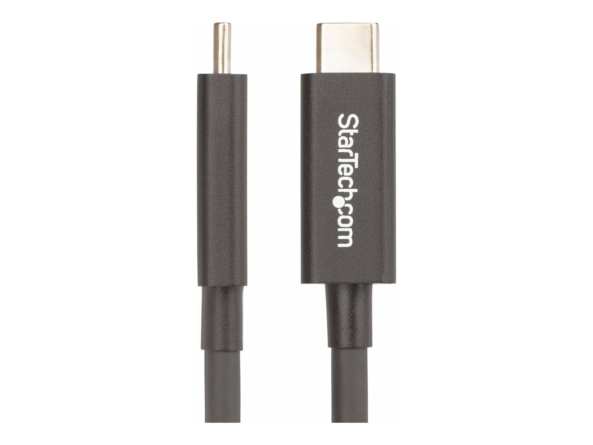 StarTech.com 6ft (2m) Active Thunderbolt 4 Cable, 40Gbps, 100W PD, 4K/8K, Intel Certified, Compatible w/Thunderbolt 3/US