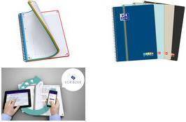 Oxford Cahier reliure intégrale COLOR SYSTEM, A4+, seyès 180 pages, 90 g/m2, papier extra-blanc, perforation 4 trous,