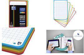 Oxford Feuilles simples COLOR SYSTEM, A4, seyès 200 pages, 90 g/m2, papier extra-blanc, perforation 4 trous,