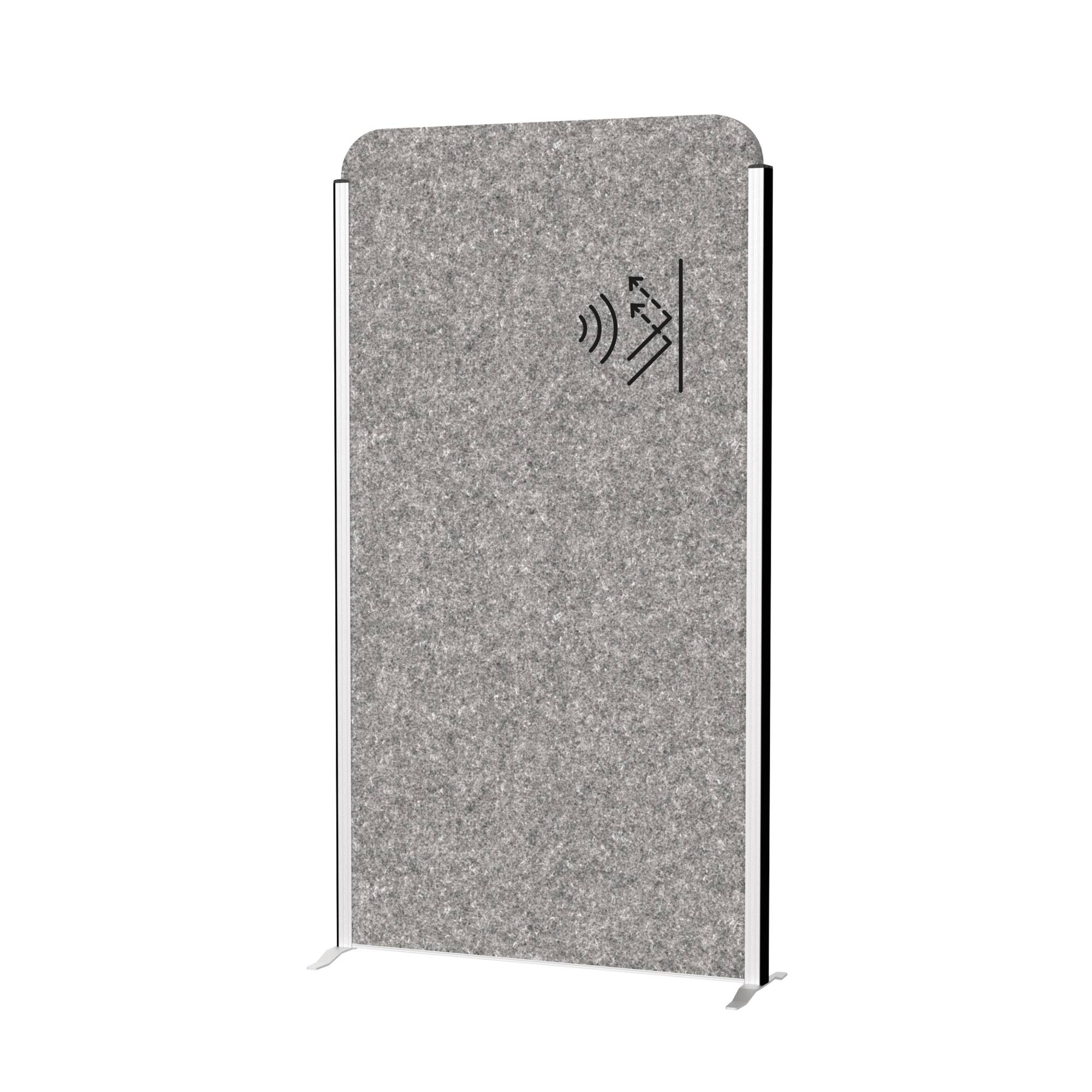 Stellwandsystem MAULcocoon 9701095 Akustik 100x180cm dunkelgrau Stand