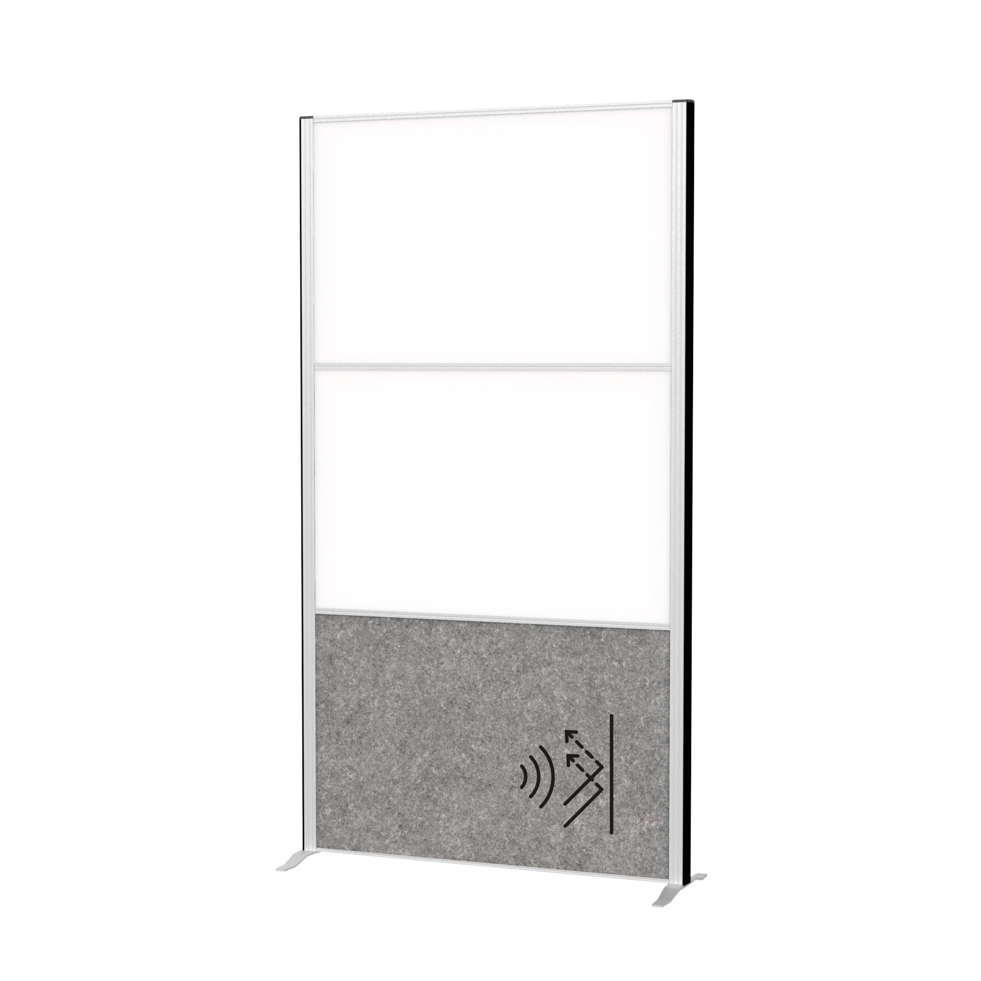 Stellwandsystem MAULconnecto 9622095 2xWB 1xAkustik dunkelgrau Stand