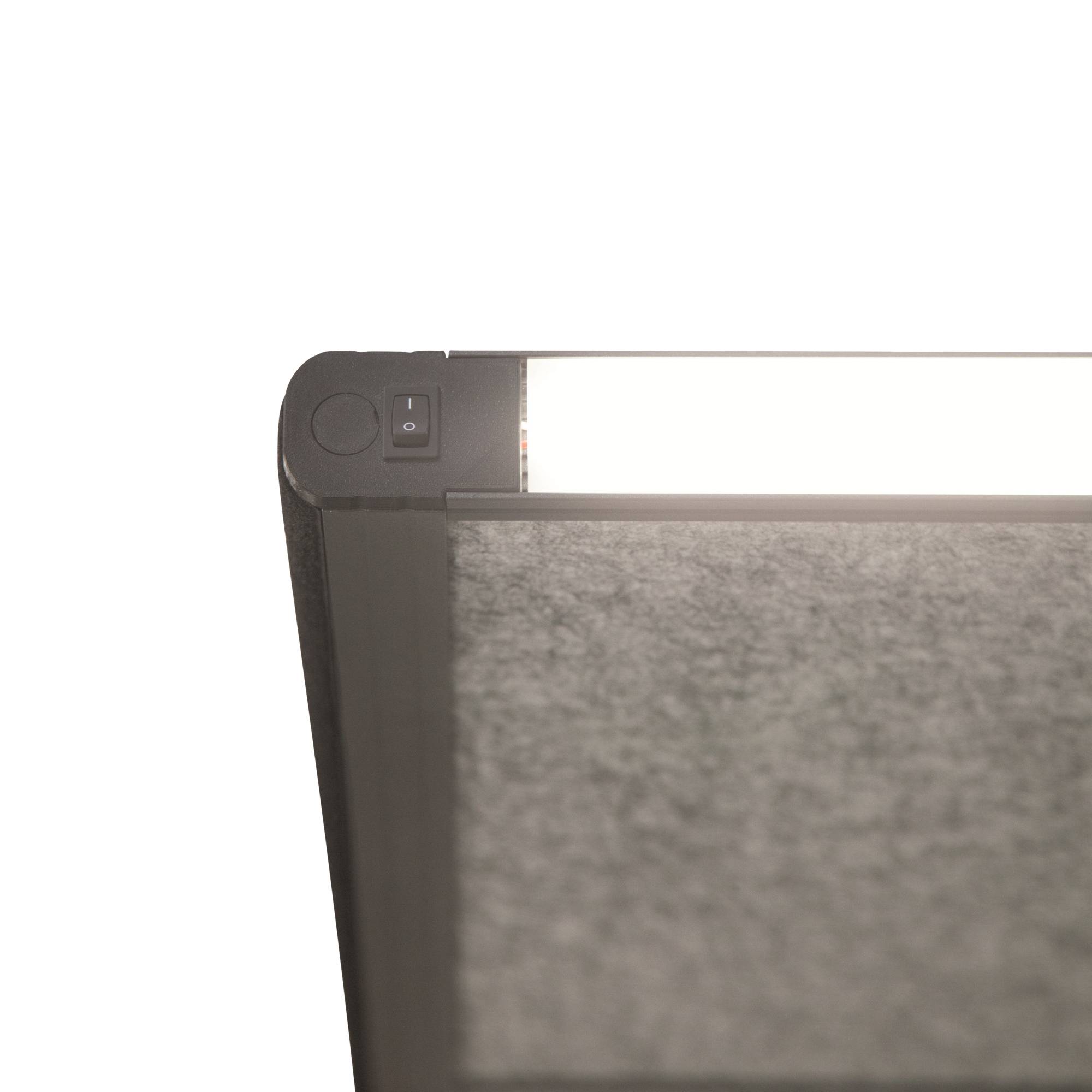 MAUL Stellwandsystem MAULconnecto 9661089 Uplight 3xAk d.gr Stand