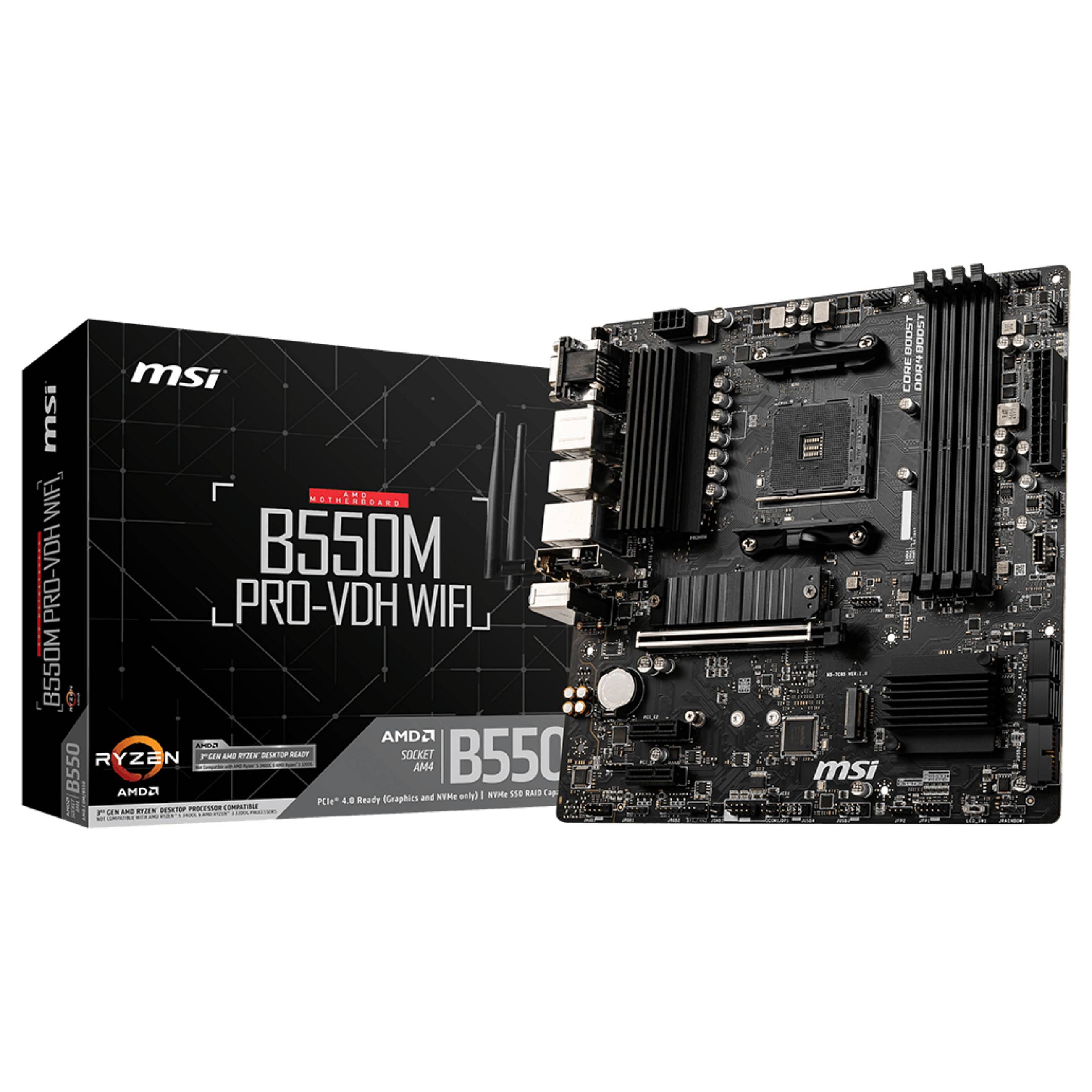 MSI B550M PRO-VDH WIFI motherboard Mainboards & Zubehör AMD