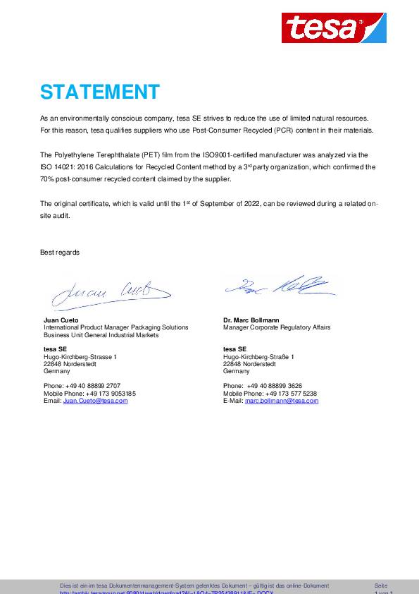 Verpackungsklebeband PP tesa® 60412 chamois L.66m B.50mm TESA