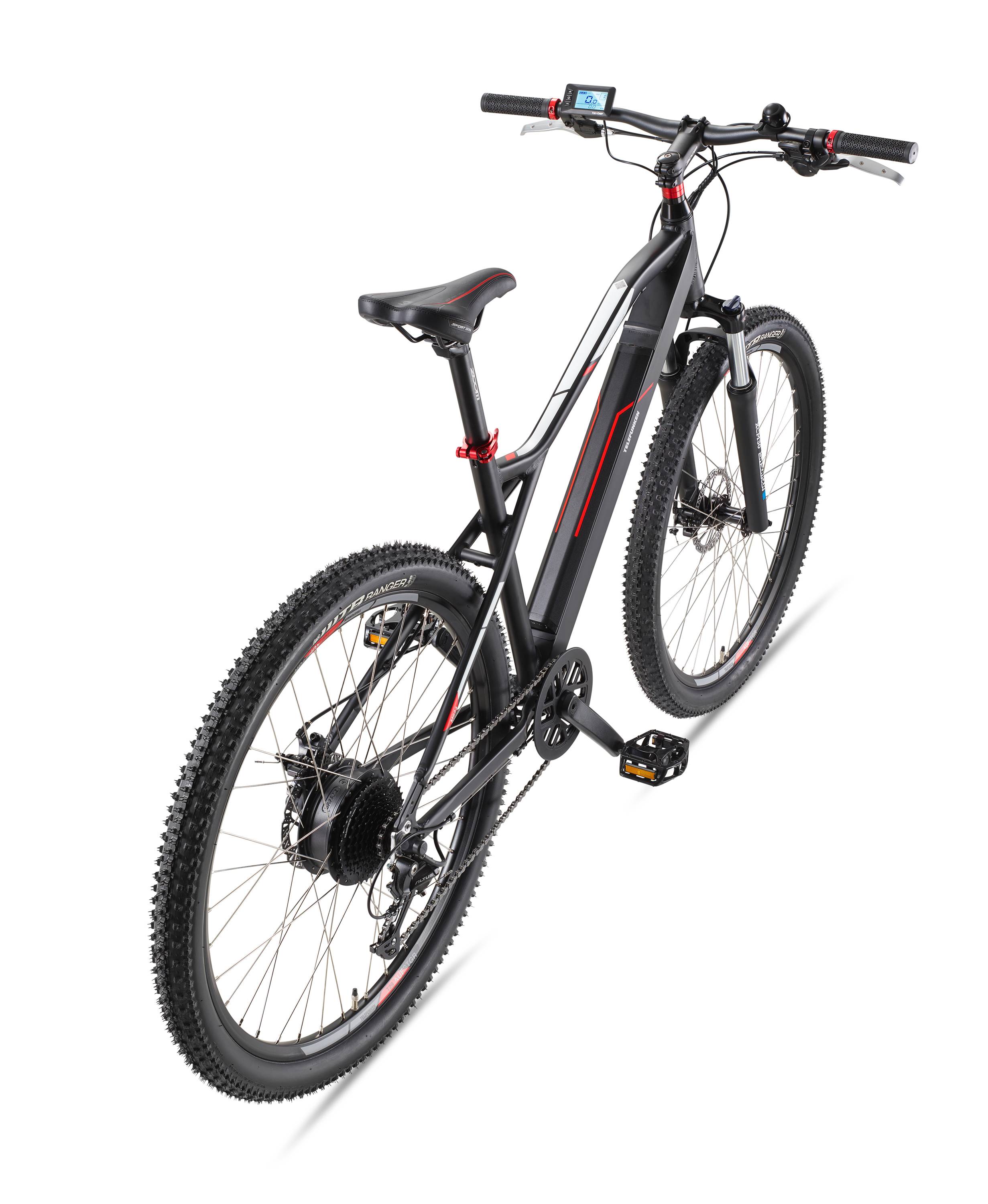 Telefunken E-Bike M924 mit 9 Gang Shimano Kettenschaltung, Mountainbike - Hinterradmotor 250W / 36V Li-Ion Akku