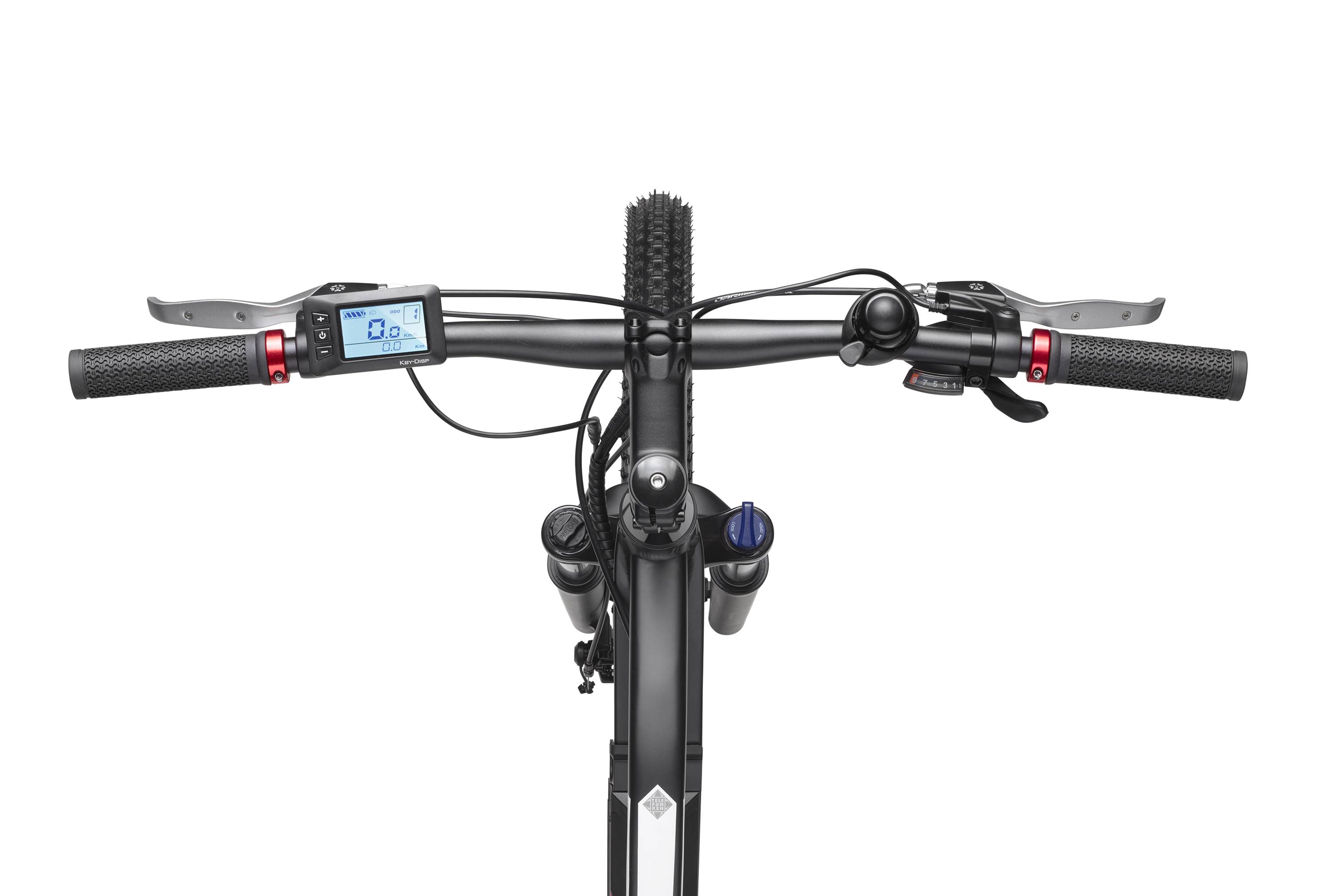 Telefunken E-Bike M924 mit 9 Gang Shimano Kettenschaltung, Mountainbike - Hinterradmotor 250W / 36V Li-Ion Akku