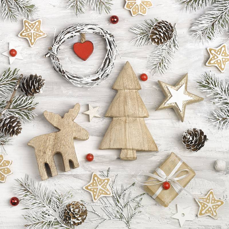 PAPSTAR Weihnachts-Motivservietten "Winter Potpourri"