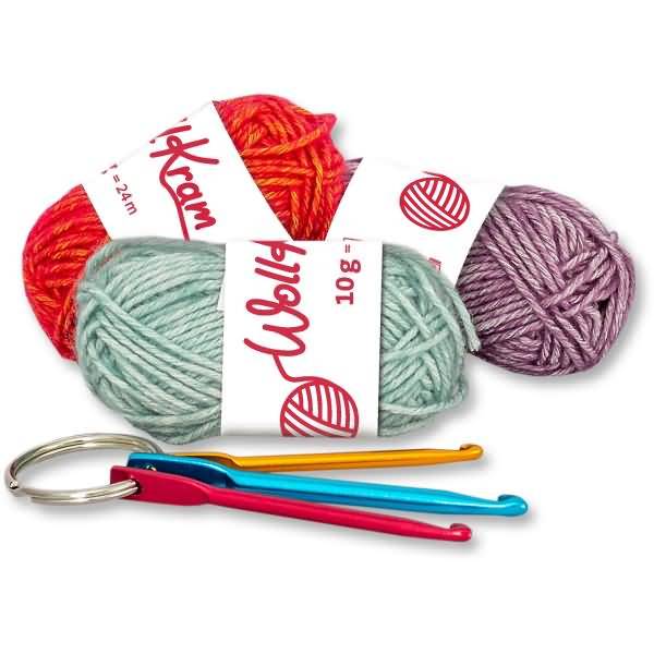 Adventskalender 'Wollkram-Adventskalender' bestückt