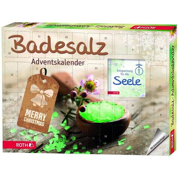 Adventskalender 'Badesalz' bestückt