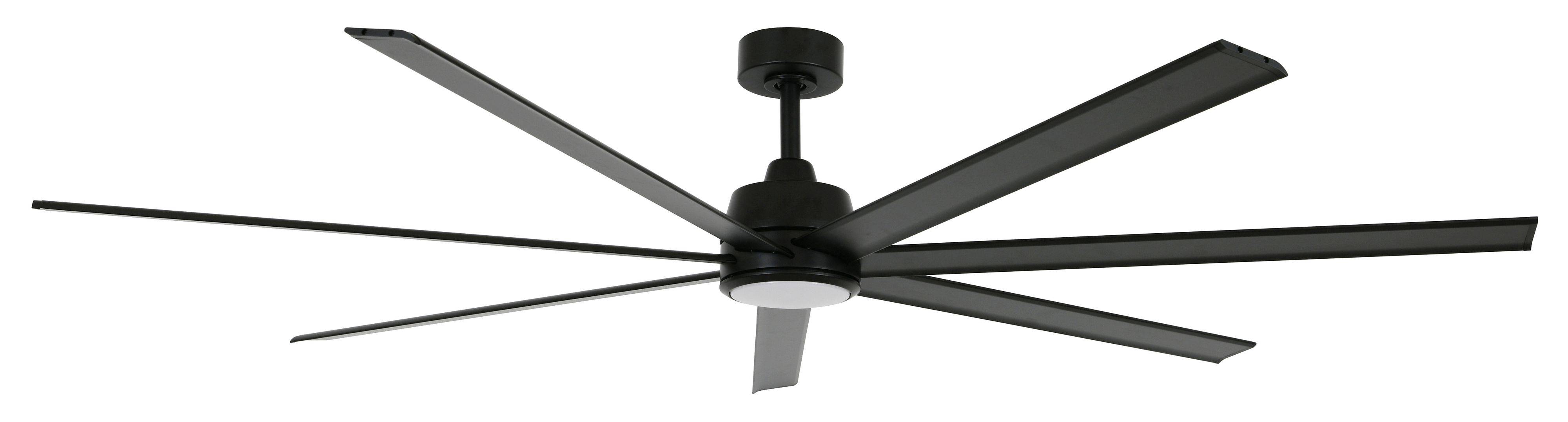 DC Deckenventilator Atlanta II Schwarz mit LED
