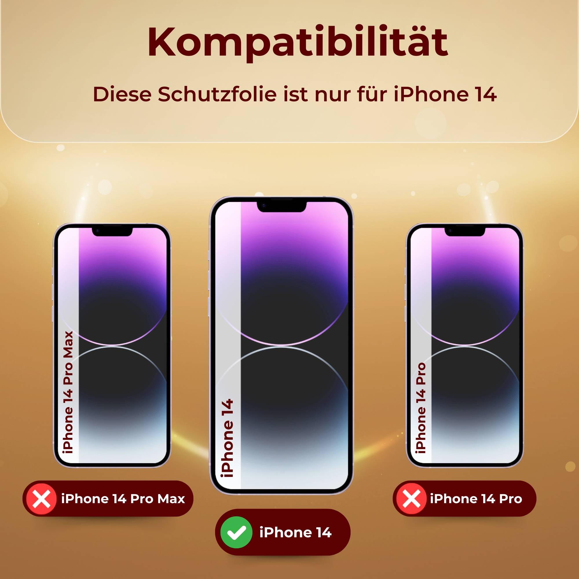6x 9H Panzerglas für iPhone 14 HD KLAR echtes Tempered Glass Panzerfolie Displayschutz Schutzglas Hartglas Schutzfolie Screen-Protector
