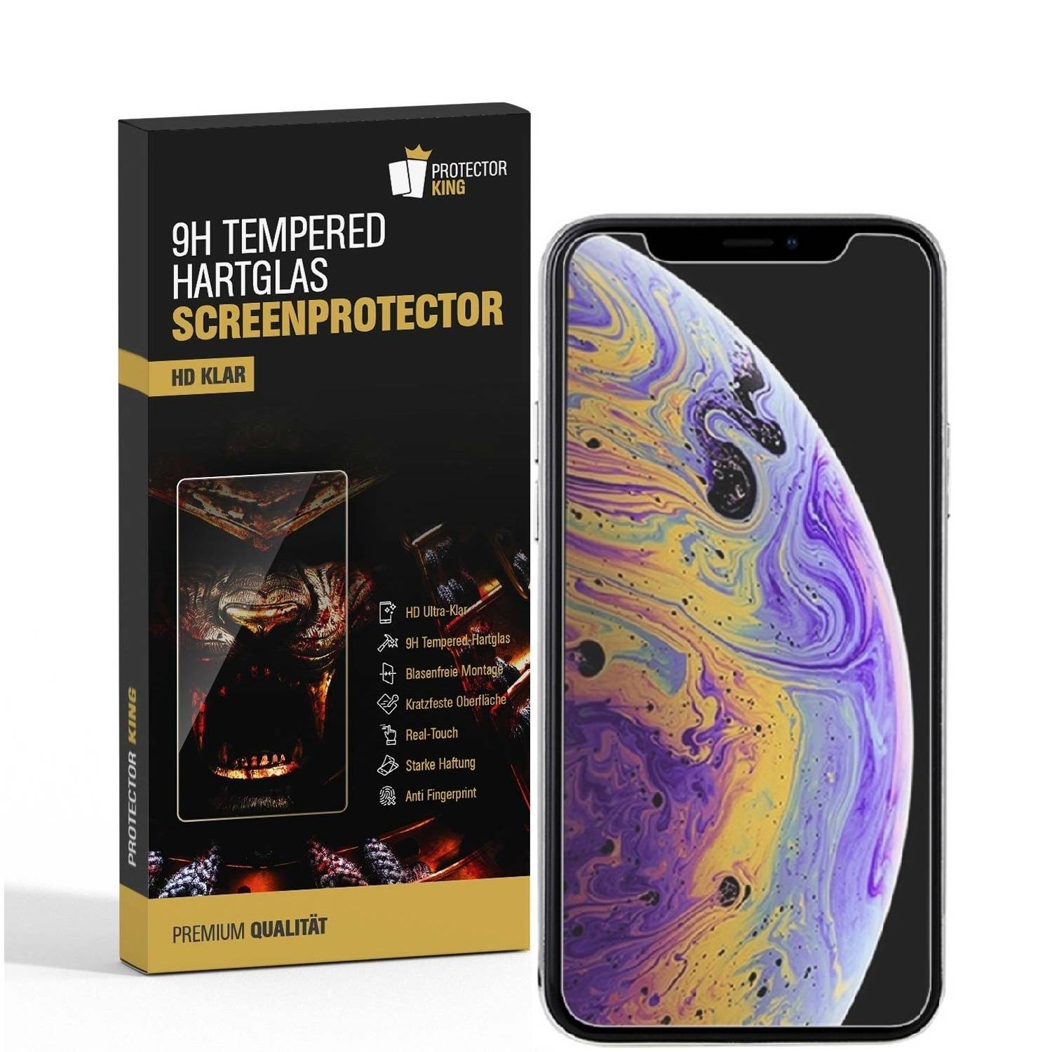 3x 9H Panzerglas für iPhone 11 Pro Max 3D KLAR echtes Tempered Glass Panzerfolie Displayschutz Schutzglas Hartglas Schutzfolie Screen-Protector