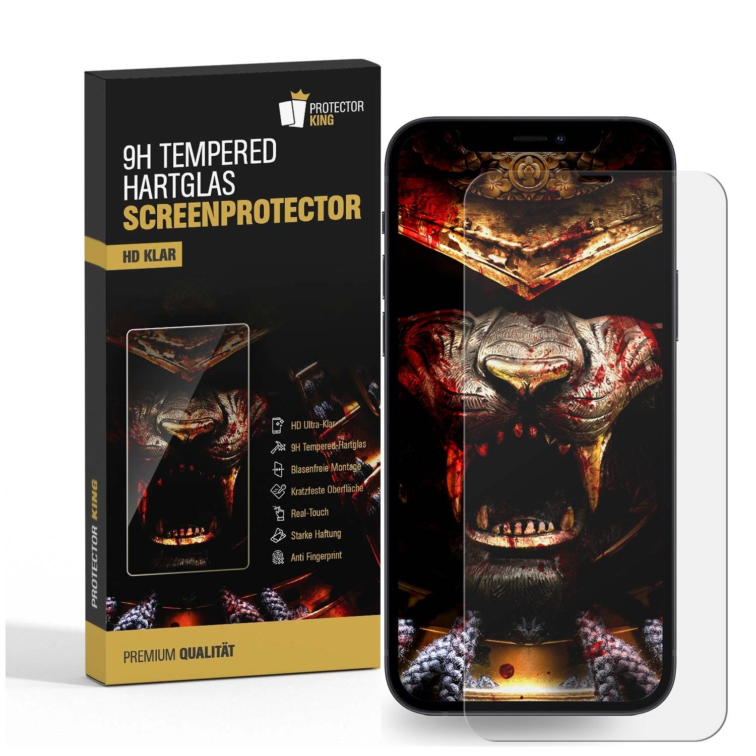 4x Displayschutzfolie für iPhone 11 FULL COVER Schutzfolie Displayfolie HD KLAR