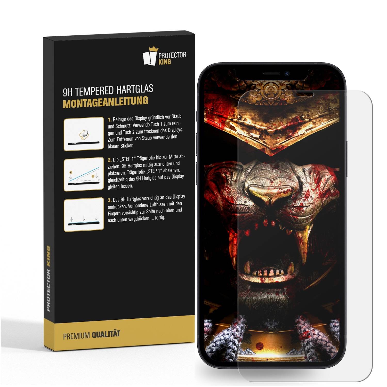 4x Displayschutzfolie für iPhone 11 FULL COVER Schutzfolie Displayfolie HD KLAR
