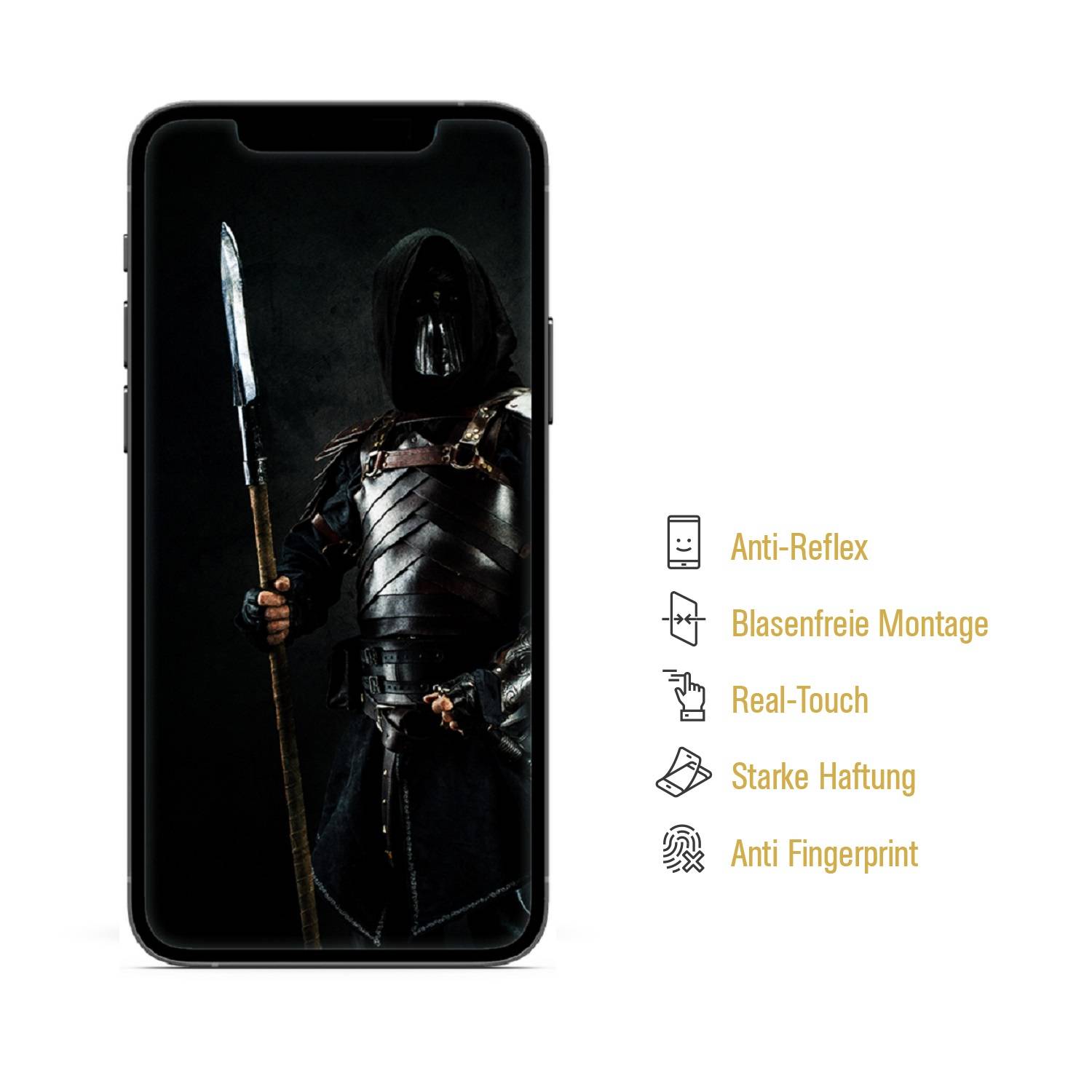4x Displayschutzfolie für iPhone XR ANTI-REFLEX Schutzfolie Displayfolie MATT