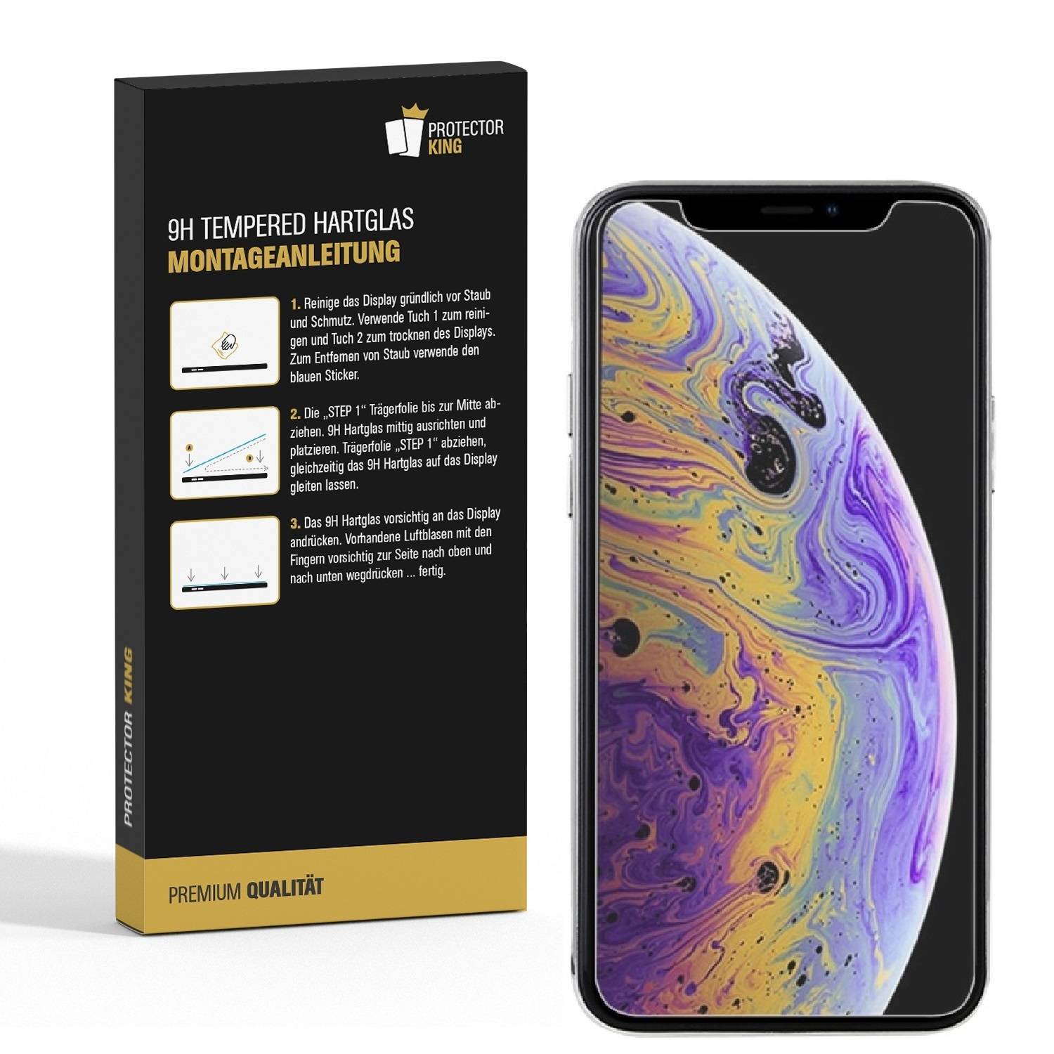 2x Displayschutzfolie für iPhone 11 Pro Displayfolie Schutzfolie HD ULTRA KLAR