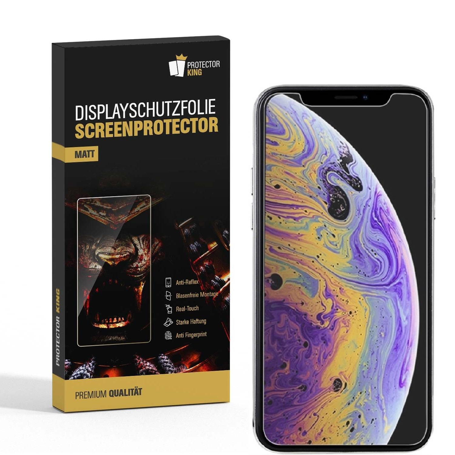 2x Displayschutzfolie für iPhone XR ANTI-REFLEX Schutzfolie Displayfolie MATT
