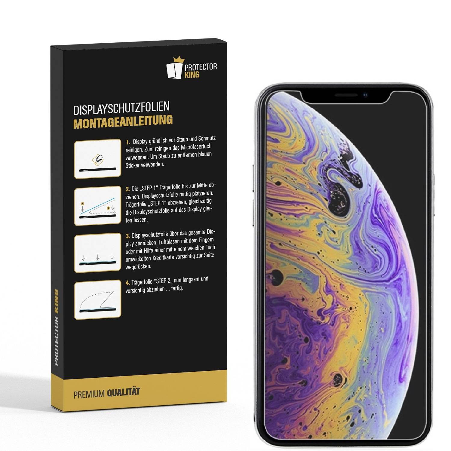 2x Displayschutzfolie für iPhone XR ANTI-REFLEX Schutzfolie Displayfolie MATT