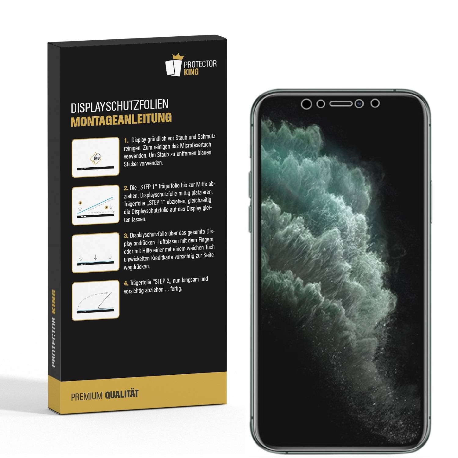 4x Displayschutzfolie für iPhone XR FULL COVER ANTI-REFLEX Displayfolie MATT