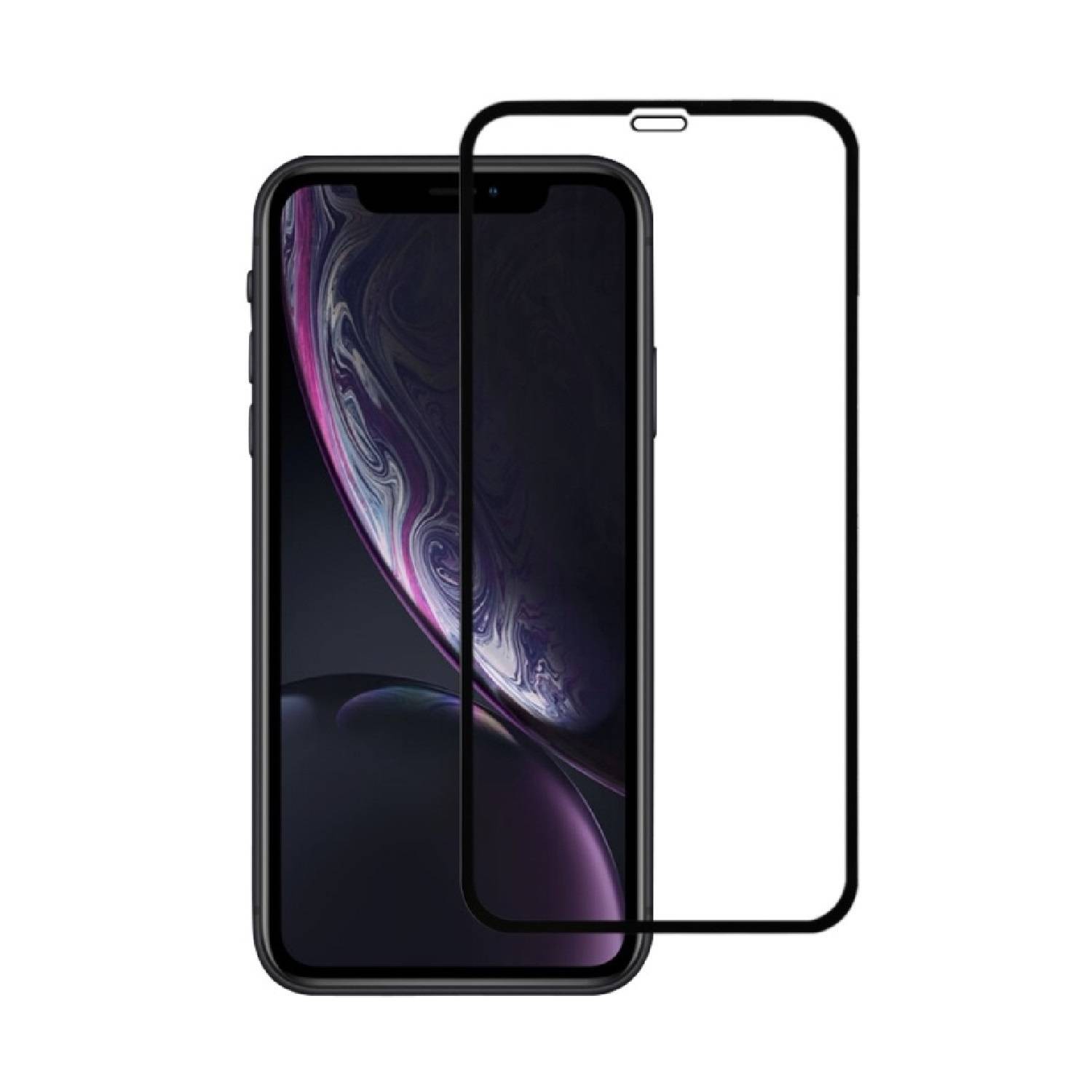 1x 9H Panzerglas für iPhone XR FULL COVER Displayschutz Schutzglas Schutzfolie Panzerfolie Hartglas Displayglas Tempered Glasfolie Sicherheitsglas