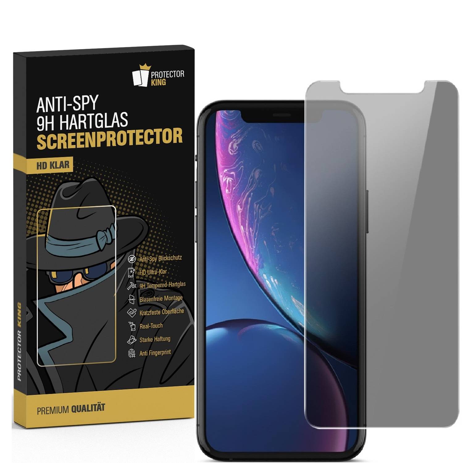 2x Blickschutz 9H Panzerhartglas für iPhone XS ANTI-SPY PRIVACY Displayschutz Panzerfolie Schutzfolie echtes Tempered Panzerglas Schutzglas Screen