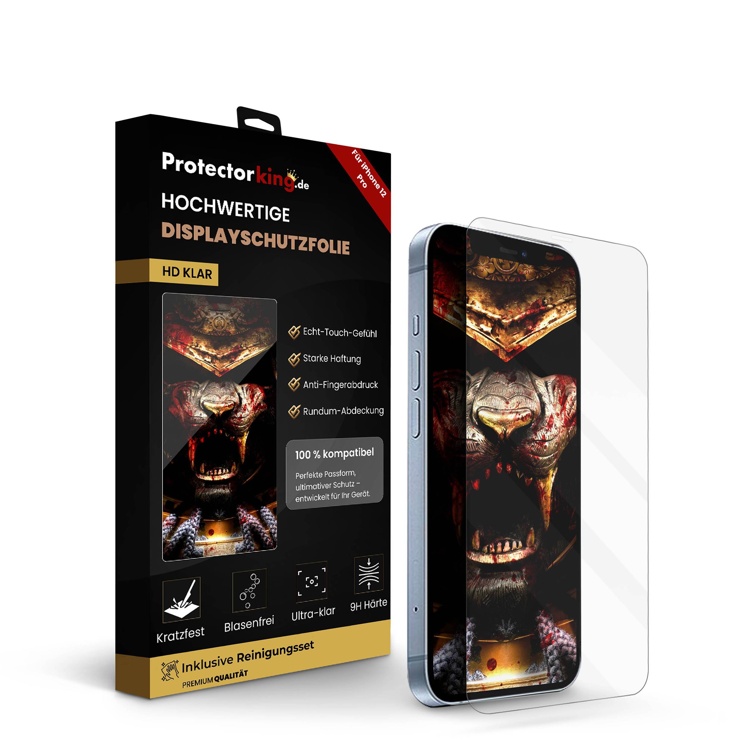 2x 9H Panzerglas für iPhone 12 Pro HD KLAR echtes Tempered Glass Panzerfolie Displayschutz Schutzglas Hartglas Schutzfolie Screen-Protector