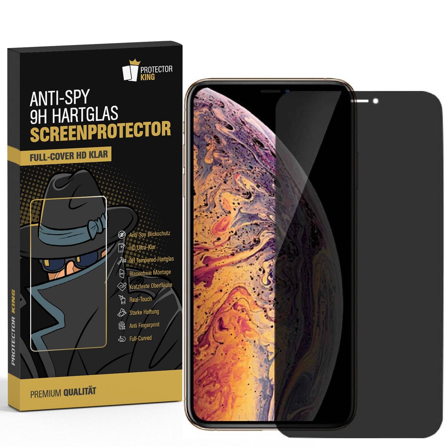 5x Blickschutz 9H Panzerhartglas für iPhone 12 Pro Max 3D KLAR echtes Tempered Panzerglas Schutzglas Schutzfolie Privacy Anti-Spy Screen Protector