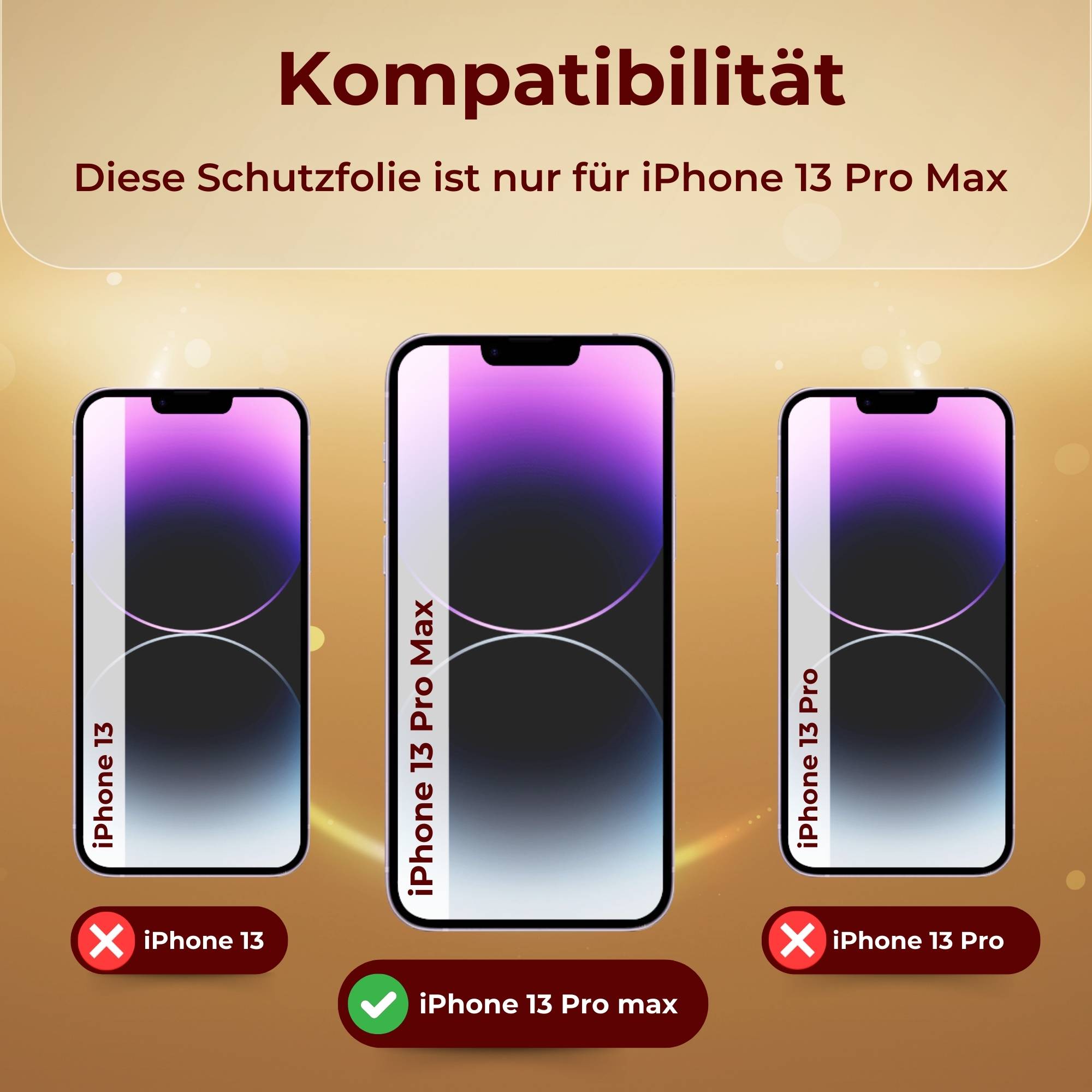 6x 9H Panzerglas für iPhone 13 Pro Max HD KLAR echtes Tempered Glass Panzerfolie Displayschutz Schutzglas Hartglas Schutzfolie Screen-Protector