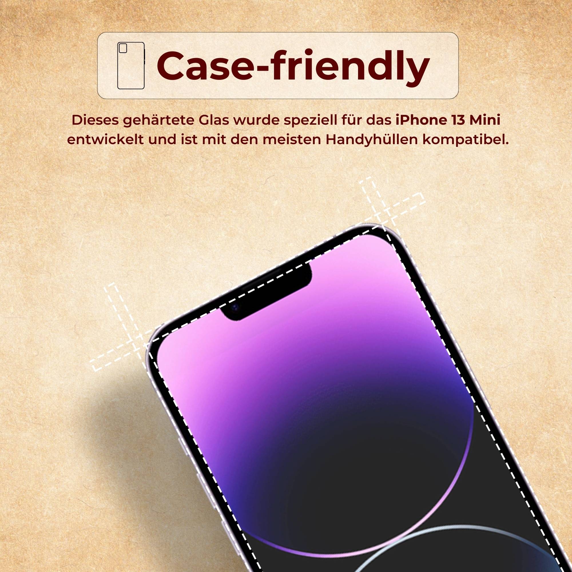 4x 9H Panzerglas für iPhone 13 Mini HD KLAR echtes Tempered Glass Panzerfolie Displayschutz Schutzglas Hartglas Schutzfolie Screen-Protector