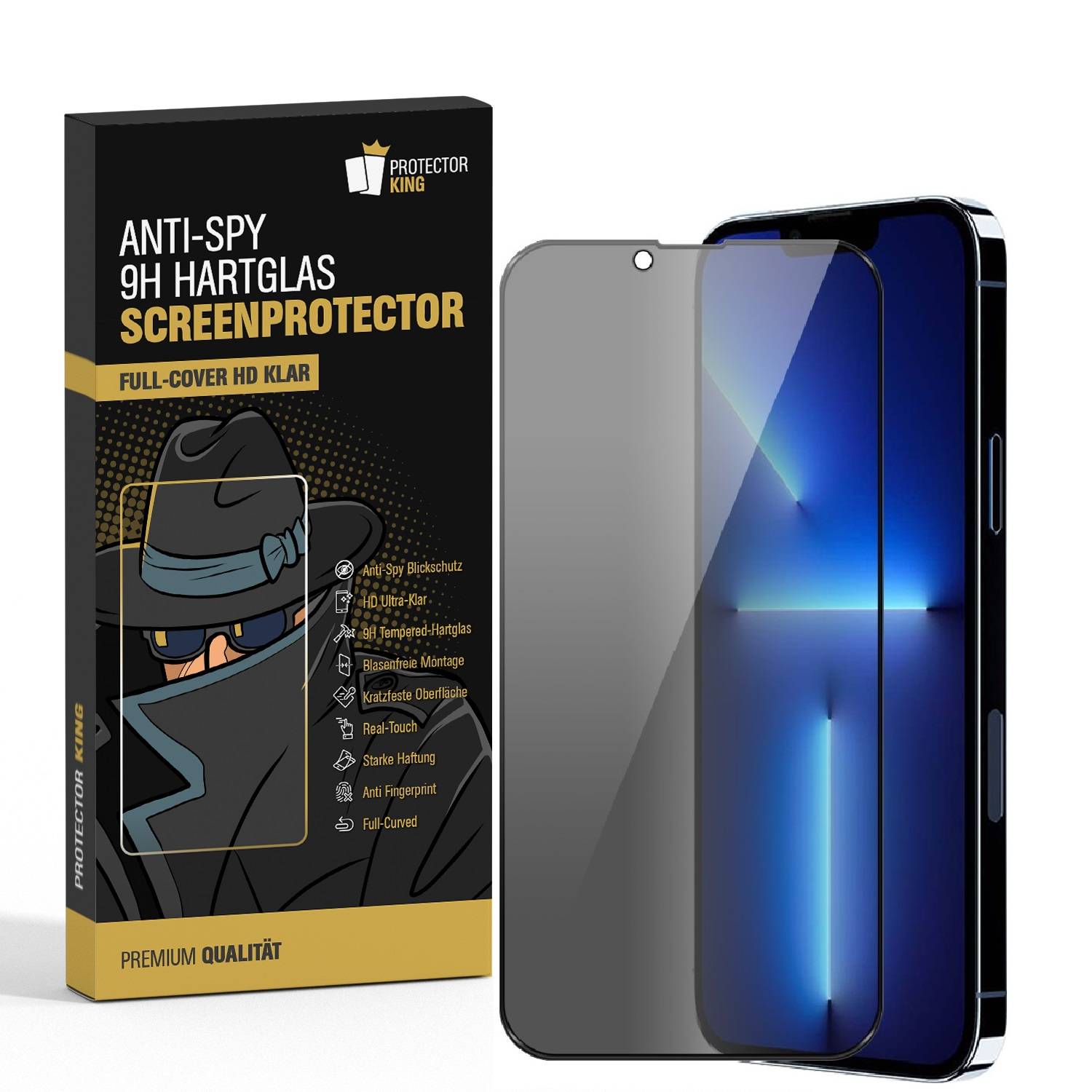 6x Blickschutz 9H Panzerhartglas für iPhone 13 Mini ANTI-SPY PRIVACY Displayschutz Panzerfolie Schutzfolie echtes Tempered Panzerglas Schutzglas