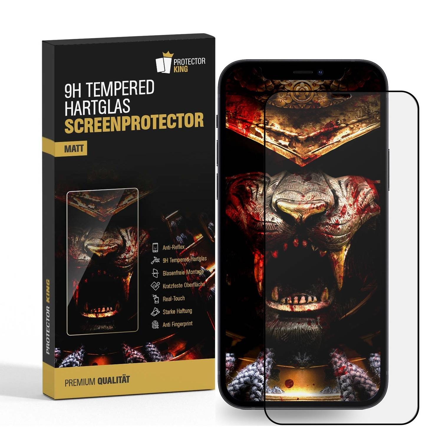 6x 9H Panzerglas für iPhone 12 Mini Displayschutz Schutzglas Hartglas Schutzfolie Panzerfolie Displayglas ANTI-REFLEX MATT ENTSPIEGELT